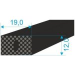 021219 Profilové těsnění 12x19 s dutinkou | Zboží Auto