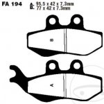 Přední a zadní brzdové destičky EBC FA194 pro Aprilia RX SX Yamaha DT TZR XT a čínské moto – Hledejceny.cz