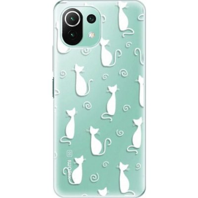 iSaprio Cat pattern 05 - white Xiaomi Mi 11 Lite