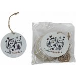 Visačka kočky s nápisem Užij si krásný den, 10 ks D7867 – Zboží Živě