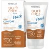 FlosLek Laboratorium Sun Care Derma Beach lehký ochranný krém na obličej SPF50+ 50 ml