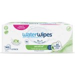 WATERWIPES Ubrousky vlhčené Hydrating clean bez obsahu plastů 6 x 60 ks – Zboží Dáma