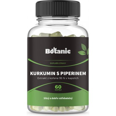 Botanic Kurkumin s piperinem Extrakt 95 % v kapslích 60 kapslí