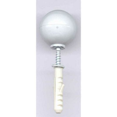 Zarážka dveřní kulička D=35mm bílá – Sleviste.cz