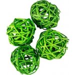 Dekorace Lata Ball žlutý 4 cm 4 kusy – Hledejceny.cz