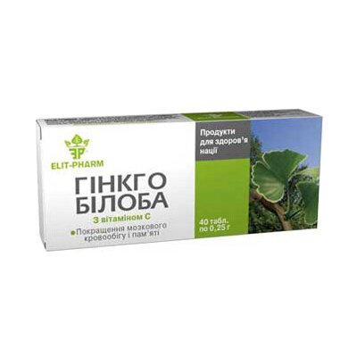 Elit Pharm Ginkgo Biloba Extrakt 40 tablet – Hledejceny.cz