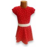 dosupliku dívčí šaty červené s puntíky – Sleviste.cz