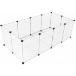 PlayZone Crystal Modulární výběh pro morčata, králíky a malé hlodavce 143 x 73 x 46 cm – Zboží Dáma