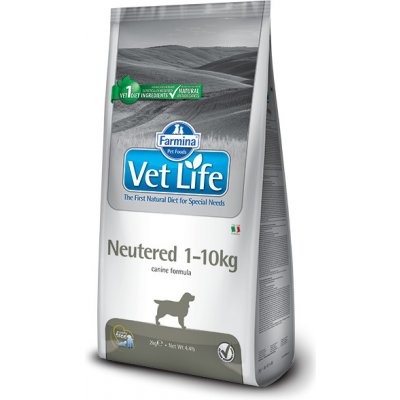 Vet Life Dog Natural Neutered 1-10kg 2 x 10 kg – Hledejceny.cz