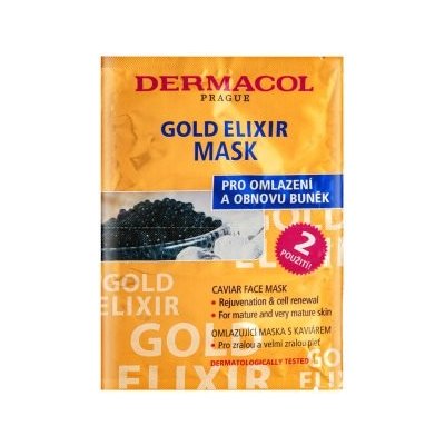 Dermacol Zen Gold Elixir vyživující maska Caviar Face Mask 2 x 8 ml – Zbozi.Blesk.cz