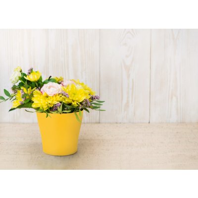 Gardino Květináč LIEGI 16 cm žlutý