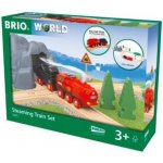 Brio World 36017 Vánoční vlaková sada s parní lokomotivou na baterie – Zboží Mobilmania