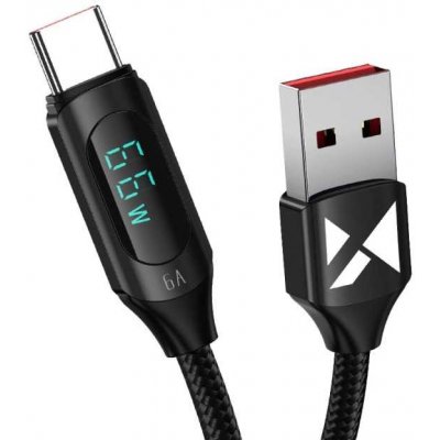 Wozinsky WUACC1 USB A - USB, 66W, 6A, 1m, černý