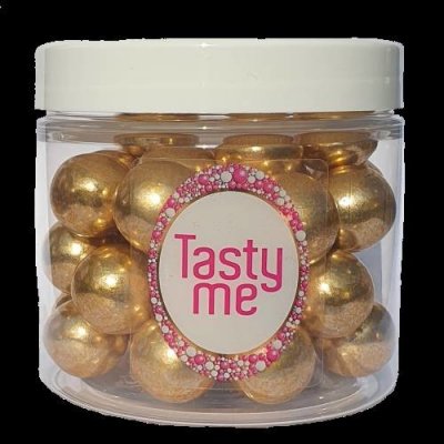 Zlaté čokoládové perly crisp 100g - Tasty Me – Zboží Mobilmania