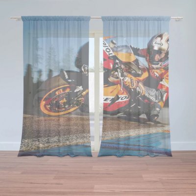 Sablio Záclony Motorkář 2: 2ks 150x250cm – Hledejceny.cz