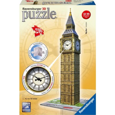 RAVENSBURGER 3D puzzle Big Ben s hodinami 229 ks – Zbozi.Blesk.cz
