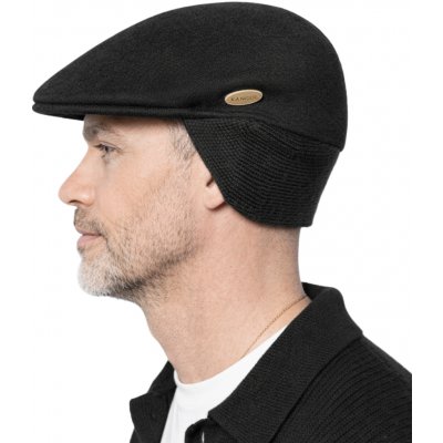 Kangol pánská vlněná bekovka 504 s ušními klapkami černá – Hledejceny.cz