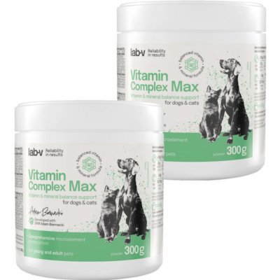 Vitamin Complex Max Komplex vitamínů a minerálů pro psy a kočky 2 x 300 g – Hledejceny.cz