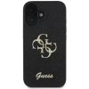 Pouzdro a kryt na mobilní telefon Apple Guess pro iPhone 16 GUHCP16SHG4SGK (Fixed Glitter Big 4G) černé