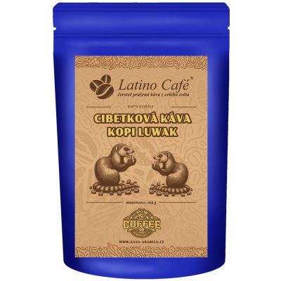Latino Café Cibetková káva Kopi Luwak zrnková 0,2 kg – Hledejceny.cz