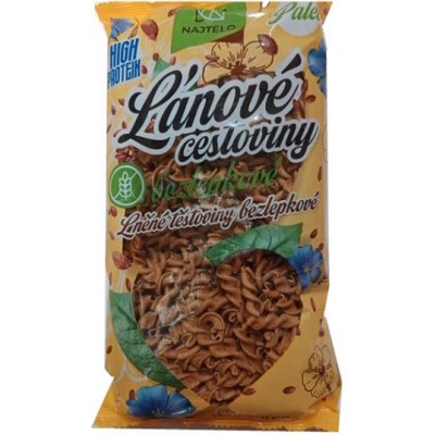 Najtelo Lněné těstoviny paleo žlutá vřetena bez lepku 250 g – Zboží Dáma