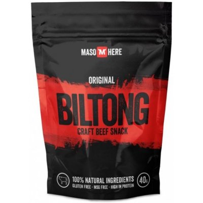 Maso Here Biltong Sušené hovězí maso 40 g – Zboží Dáma