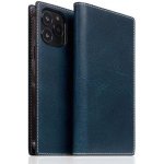 Pouzdro SLG Design D7 Italian Wax Leather iPhone 14 Pro Max - modré – Sleviste.cz