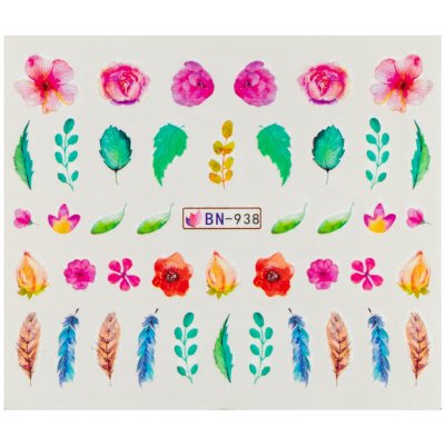 BIO nails Vodolepka BN 938 květy a pírka – Hledejceny.cz