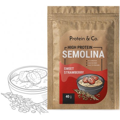 Protein & Co. Proteinová krupicová kaše 40 g – Zbozi.Blesk.cz