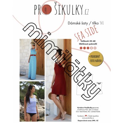 Dámské šaty/tílko 3v1 SEA SIDE | 32-46 - Česky – Hledejceny.cz