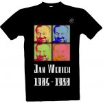 Tričko s potiskem jan werich pánské černá – Zboží Dáma