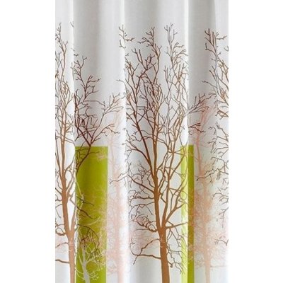 Aqualine polyester bílá/zelená strom ZP009 180 x 200 cm – Sleviste.cz