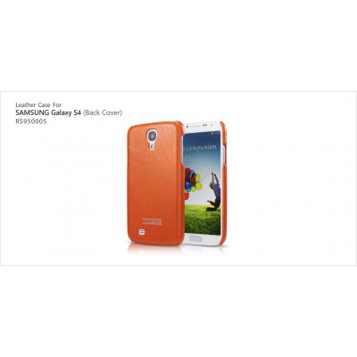 Pouzdro ICARER Leather Back Cover Samsung i9500/i9505 Galaxy S4 - oranžové