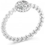 Guess ocelový prsten s perličkami Tiny Pearly JUBR05522JWRH – Zboží Mobilmania