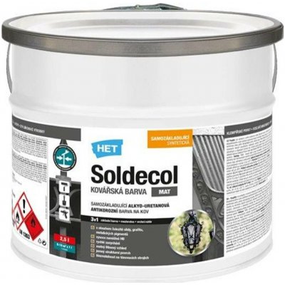 Het Soldecol Kovářská Barva 2,5L kovově šedá 1999 antracit – HobbyKompas.cz