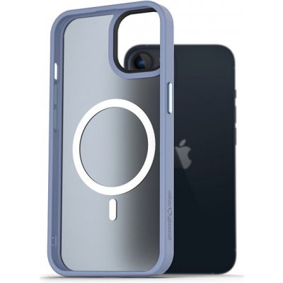 Pouzdro AlzaGuard Matte Case Compatible with MagSafe iPhone 13 světle modré