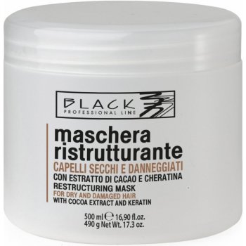 Black maska na vlasy Keratin Cioccolato E Cheratina 500 ml