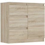 Framire Komoda sonoma 80 x 76 x 33 cm R-80-S3 – Zboží Mobilmania