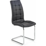 Intesi Dakota černá ekokůže na chromovaných lyžinách – Zboží Mobilmania