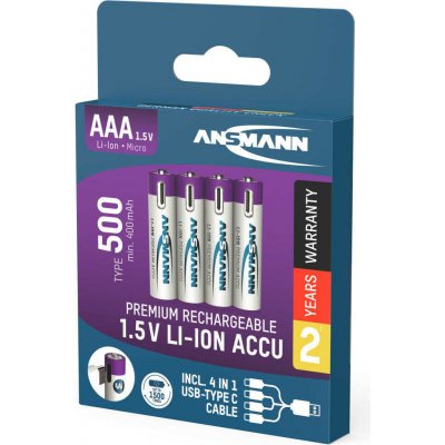 Ansmann Lithium AAA 400mAh 4ks 1311-0028 – Sleviste.cz