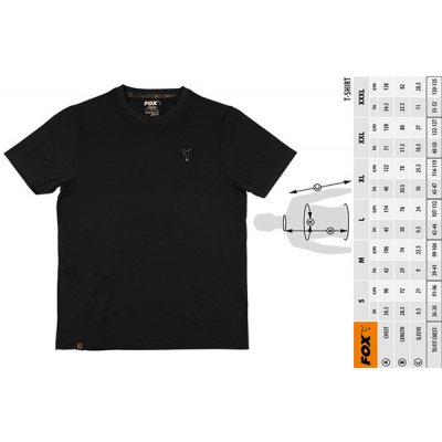 Fox Black T Shirt L tričko černé – Sleviste.cz