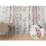 Biante Bavlněný závěs Sandra SA-432 Ptáci mezi květy 150x140 cm – Hledejceny.cz