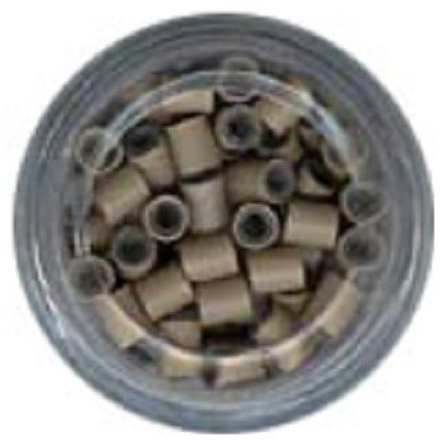 Kanekalon Store Kroužky Micro Ring na prodlužování Micro Ring 3.4 mm měděné silikon blond 100 ks