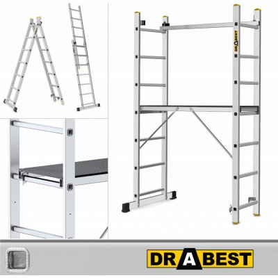 Drabest Multifunkční lešení 2x7 PRO D607-PRO-XG – HobbyKompas.cz