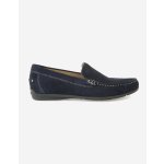 Geox kožené pánské mokasíny Siron modré – Zboží Mobilmania
