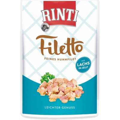 Rinti Filetto Adult kuře a losos v želé 24 x 100 g – Zboží Mobilmania