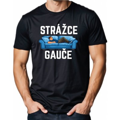 Fajntričko O pánské tričko STRÁŽCE GAUČE černá – Zboží Dáma