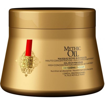 L'Oréal Mythic Oil Masque Thick Hair olejová maska pro silné a nepoddajné vlasy 200 ml – Zbozi.Blesk.cz