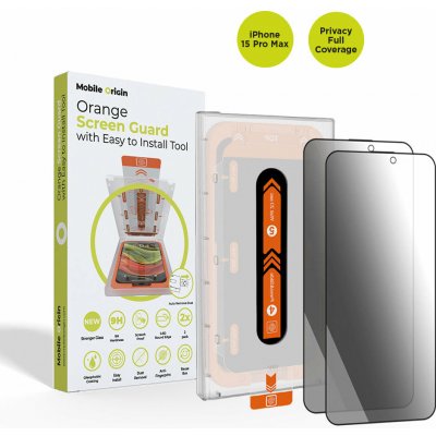 Mobile Origin Privacy Screen Guard iPhone 15 Pro Max 2 ks s aplikátorem SGA-FP-i15ProMax-2pk – Sleviste.cz