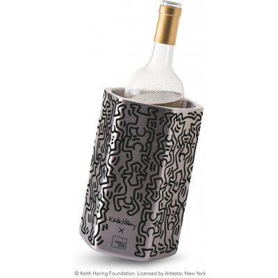 Vacu Vin Chladicí nádoba na víno HIVE nerez edice Keith Haring 36504606 – Zboží Mobilmania